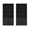 Manhattan Comfort Rivington 40in Bookcase Cabinet in Black - Set of 2 2-BC006-BK - alternate 2