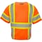 Ironwear Two-Tone Hi-Vis Safety Vest w/Sleeves M Class 3 , Hook & Loop 6 Pockets 1293BRK-O-RD-MD - alternate 2
