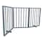 Amerihome 54 inch Freestanding 3-Panel Folding Wood Pet Gate - Grey WFPGG3 - alternate 2