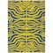 Homeroots 9' X 12' Yellow And Blue Animal Print Washable Indoor Outdoor Area Rug 600718 - alternate 2