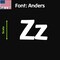 Aacc Self-Adhesive Vinyl Letter: Z, Scale: 17 cm. Color: White Font: Anders by AACC-Anders-UZ-White-M17x1 - alternate 1