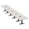 Skutchi Designs 22 Person Conference Table With Power Unit | 22' Arc Rectangle Table | Harmony Series HAR-AREC-48X264-T.BK-K458-EBLK - alternate 1