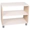 Beleduc By Playwell Torino 27.6inx14in 2-Layer Shelf - Double-Sided, White/Oak HPL, 22.9inH, Ages 3+ 846017 - alternate 1