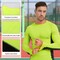 Protectx Long Sleeve T-Shirt, 92% Polyester, 8% Spandex, Green, Black, S, 2 PK HV-LTT145-GNBK-S-02 - alternate 1