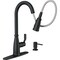 Moen Nolia 1-Handle Pull-Down High Arc Kitchen Faucet Matte Black 87071BL - alternate 2