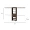 Homeroots 118" Dark Brown Manufactured Wood Closet System 535188 - alternate 1