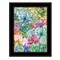 Homeroots Succulents Paradise 3 Black Framed Print Wall Art 407882 - alternate 1