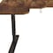 Homeroots 59" Adjustable Brown and Black L Shape Computer Desk 528669 - alternate 1