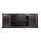 Homeroots 84in Brown Solid Wood Cabinet Enclosed Storage Distressed TV Stand 489546 - alternate 1