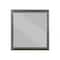 Homeroots 38" Gray Square Wood Framed Accent Mirror 347120 - alternate 1