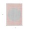 Homeroots 8' X 10' Pink And Silver Striped Washable Indoor Outdoor Area Rug 597190 - alternate 2