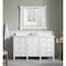James Martin Vanities Brittany 60'' S Vanity, Bright White w/ Jasmine Pearl Silestone Top w/FreePower Wireless Charger 655-V60S-BW-FEJP - alternate 2