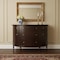 Homeroots 41in Dark Brown Solid Wood Five Drawer Sideboard 389789 - alternate 2