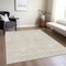 Homeroots 8' X 10' Beige And Ivory Geometric Washable Indoor Outdoor Area Rug 596162 - alternate 2