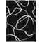 Homeroots 8' X 10' Black And Ivory Abstract Washable Indoor Outdoor Area Rug 597460 - alternate 2