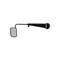 K&M Mfg Mirror Kit for Case IH 5100-5200-89-CX-MX/New Holland T8000-TG Tractors Left-Hand Black 3130 - alternate 2