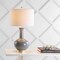 Jonathan Y Brussels 27" Contemporary Transitional Ceramic/Metal LED Table Lamp, Gray/Brass JYL6208B - alternate 2