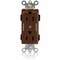 Leviton Straight Blade Receptacle, 5-15R, 15 A, 125V AC, Flush Mount, Self-Grounded M1626-2S - alternate 1