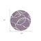 Homeroots 8' Purple And Ivory Round Abstract Washable Indoor Outdoor Area Rug 597513 - alternate 2