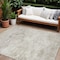 Homeroots 8' X 10' Ivory And Beige Abstract Washable Indoor Outdoor Area Rug 599505 - alternate 1