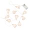 Elegani Rose Gold Diamond String Lights - 10 Warm White LED Lights on Copper Wire, 4.5ft Lighted Length PH-600187 - alternate 1
