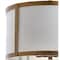 Jonathan Y Thatcher 17" Metal LED Pendant Light, Gold/White JYL3510B - alternate 2