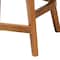 Bali & Pari Sabit Bohemian Seagrass and Mahogany Wood Counter Stool 251-13852-ZORO - alternate 2