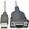 Tripp Lite 18IN USB TO NULL MODEM RS232 DB9 ADAPTER FTDI, COM RETENTION M/F U209-18N-NULL - alternate 1