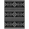 Homeroots 5' X 8' Black And Ivory Southwestern Washable Indoor Outdoor Area Rug 593649 - alternate 2