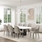 Manhattan Comfort 8-Piece Hillman Dining Chair and Arm Chair in Light Grey 8-DC087AR2-LG - alternate 1