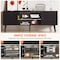 Simple Deluxe TV Stand for 45 55 60 inch Living Room, 2 Cabinet Media Console Table, Entertainment Center with St 3A88TVS001BLK01 - alternate 2
