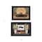 Homeroots Set Of Two Harvest Moon 2 Black Framed Print Kitchen Wall Art, 2PK 407062 - alternate 2