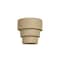 Luxury Lighting Fasciato 10 in Tall Ceramic Outdoor Wall Light, Cottonwood Paint Finish 124-00-CW-ud-7 - alternate 2
