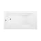 Kingston Brass 54" Acrylic Rectangular 3-Wall Alcove Tub Combo w/ Armrests in Glossy White/Oil Rubbed Bronze CVTAP543023L5 - alternate 3
