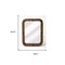 Homeroots 25" Brown Framed Accent Mirror 489000 - alternate 2