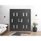 Vdomdoors Sliding Closet Double Bi-fold Doors Black Solid Core Modern Interior SETE6933DBF-BLK-96 x 84 (4* 24x84) - alternate 2