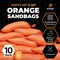 Xpose Safety Woven Orange Polypropylene Sandbags, 14x26 in, 50 lb Capacity, Reusable Flood Protection, 10PK SBO-1426-10-X - alternate 3