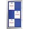 M&T Displays Enclosed Lockable Red Felt Bulletin Showboard, 6x8.5x11 Inch Silver Aluminum 19.49x38.78 USBN1206A4X2000 - alternate 1