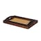 Homeroots Set Of Three 20in Brown Rectangular Woven Wood Tray With Handles 483310 - alternate 2