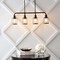 Jonathan Y Abbott 34" 4-Light Farmhouse Industrial Iron/Glass Linear LED Pendant, Oil Rubbed Bronze/Clear JYL7592A - alternate 2