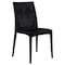 Leisuremod Weave Mace Indoor/Outdoor Dining Side Chair, Black MC19BL - alternate 1