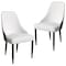 Leisuremod Allure Modern Dining Chair In Black Fabric and Oak Wood Legs, 2PK AC49WBL2 - alternate 1