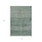 Homeroots 3' X 5' Teal Blue And Ivory Geometric Washable Indoor Outdoor Area Rug 630513 - alternate 1