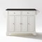 Crosley Lafayette Granite Top Full Size Kitchen Island/Cart KF30004BWH - alternate 1