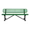 Leisure Craft Bench/Back, Surface Mount, 6ft., Green B6WBSM-GREEN - alternate 1