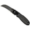Klein Tools Lightweight Lockback Knife 2-1/2-Inch Sheepfoot Blade, Black Handle 44004 - alternate 3