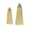 Homeroots Set of Two 11" Gold Metal Tabletop Sculpture, 2PK 392525 - alternate 2