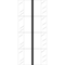 Tabbies 1" ERASABLE WRITE-ON INDEX TABS, BLACK, 1"W - 1/2" TAB EXTENSION, 24 TABS/PACK, 10 PACKS/BOX, 10PK 58609 - alternate 1