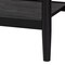 Baxton Studio Shirin Mid-Century Beige Fabric and Black Wood Queen 4-Piece Bedroom Set with Two nightstands 255-14152-14151-14149-14149-ZORO - alternate 2