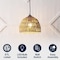 Jonathan Y Campana 10.25" 1-Light Bohemian Modern Woven Rope/Iron LED Pendant, Brown JYL6513E - alternate 2